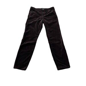 Well Worn Chocolate Brown Velvet Pants Women's Size 10 Pre-Owned RN 163824